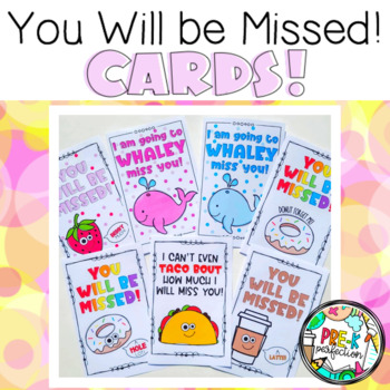 Preview of Miss You Cards with Handwriting Lines