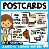 Miss You Postcards for Distance Learning Set #3