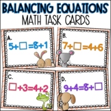 Balancing Equation Missing Addend Task Cards | Worksheet A
