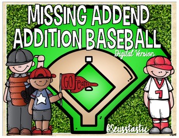 Preview of Missing Addend Baseball
