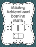 Missing Addend Domino Math Activities - Teaching Missing A
