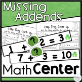 Leap Day Missing Addend Worksheets Game, 1st Grade Math Le