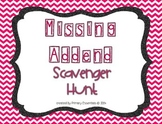 Missing Addend Scavenger Hunt
