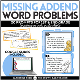 Missing Addend Word Problems: Add and Subtract Task Cards,