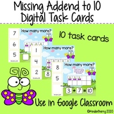 Missing Addend to 10 Digital Task Cards {Distance Learning