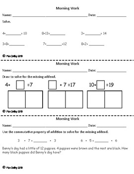 Missing Addends by Teaching Curious Kids | TPT