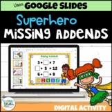 Missing Addends Addition Facts Math Activity - Part Part W