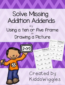 Preview of Missing Addends Addition, Making 10 and 5