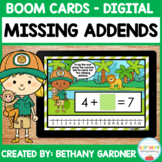Missing Addends - Boom Cards - Distance Learning - Digital