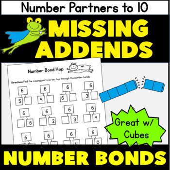 Preview of Missing Addends Number Bonds Partner Numbers Number Pairs  to 10