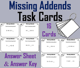 Missing Addends Task Cards Activity