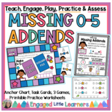 Missing Addends to 5 | Games, Activities, Worksheets, Anch