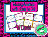 Missing Addends with Sums to 20 Task Cards