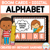 Missing Alphabet Letter - Boom Cards - Distance Learning