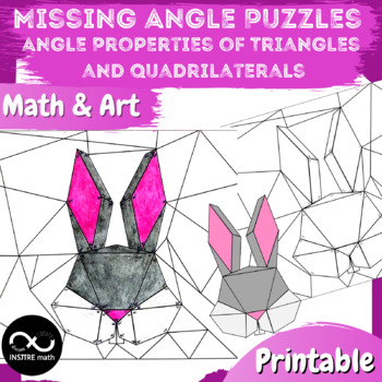 Preview of Missing Angle Puzzles | Angle Properties of Triangles & Special Quadrilaterals