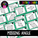 Missing Angle of a Quadrilateral Task Cards + Google Slide