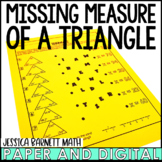 Missing Angle of a Triangle Activity Cross Out Worksheet