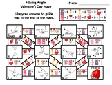 Missing Angles Activity: Valentine's Day Math Maze