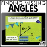 Missing Angles Digital Task Card | Boom Cards | Distance Learning