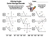 Missing Angles Easter Math Activity: Message Decoder