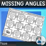 Missing Angles Maze Math Activity TEKS 6.8a 6.8b Math Game