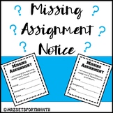 missing assignment template free