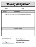 Missing Assignment Slip