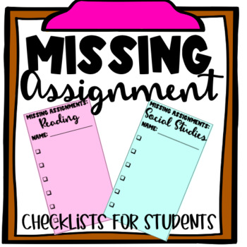 how to get missing assignments done quickly