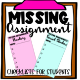 Missing Assignments Checklist