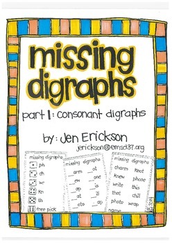 Preview of Missing Digraphs:  Part 1 Consonants