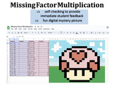 Missing Factor Multiplication Valentine's Day Minecraft He