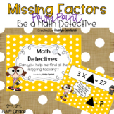 Missing Factors (FREEBIE) PowerPoint Math Detective