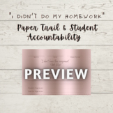 Missing Homework Accountability Tracker