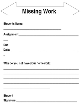missing homework assignments