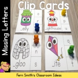 Missing Letter Clip Cards Literacy Center