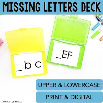 Preview of Missing Letter Deck Alphabet Sequencing Activity