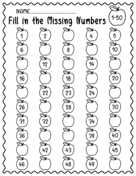 Missing Letters and Numbers Worksheets - Freebie by Everyday Worksheets