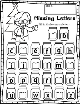 Missing Letters: fill in the missing letters A-Z worksheet by Excello ...