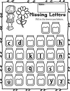 Missing Letters: fill in the missing letters A-Z worksheet by Excello ...