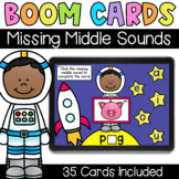 Missing Middle Sounds - Digital Task Cards - Boom Cards