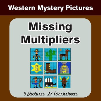 Missing Multipliers - Color By Number Math Mystery Pictures