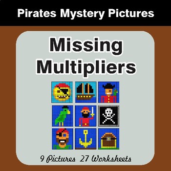Missing Multipliers - Color-By-Number Math Mystery Pictures