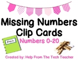 Missing Number Clip Cards (Numbers 0-20)