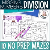 Find Missing Divisor and Dividend Numbers in Division Work