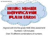 AIMSWEB: Missing Number Identification Flash Cards