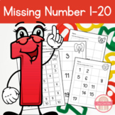 Missing Numbers 1-20 Free