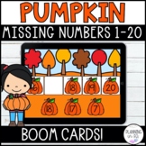 Missing Numbers 1-20 Pumpkins Digital Boom Cards™ | Number Order