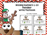 Missing Numbers 1-20 Write The Room Reindeer