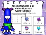 Missing Numbers 1-20 Write The Room Winter Monsters