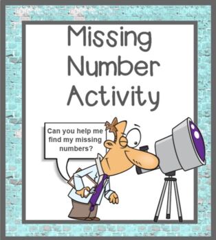 Preview of Missing Numbers Activity Subitizing SMARTBOARD PLUS PRINTABLE Card Set
